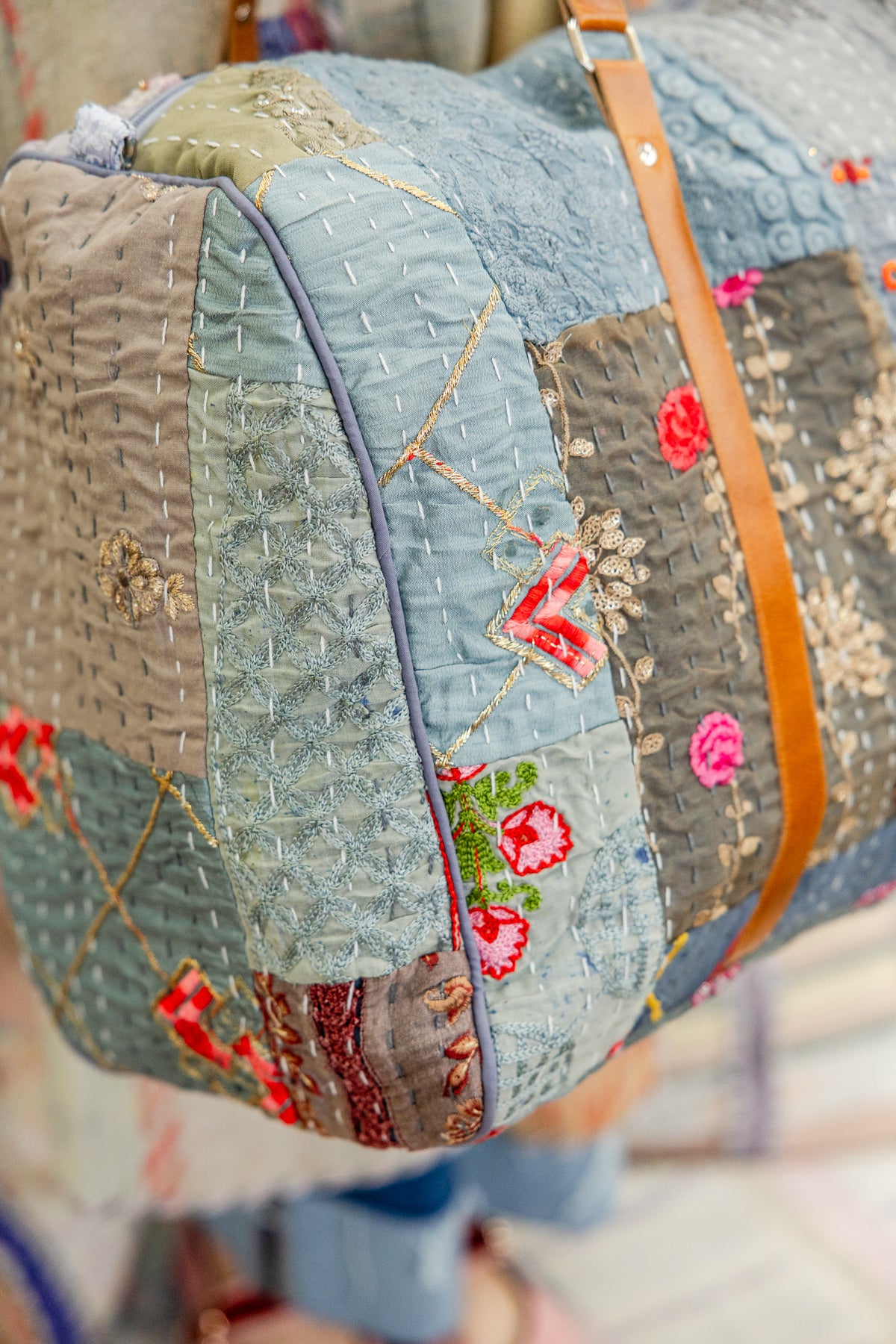 Sky Patchwork Duffle