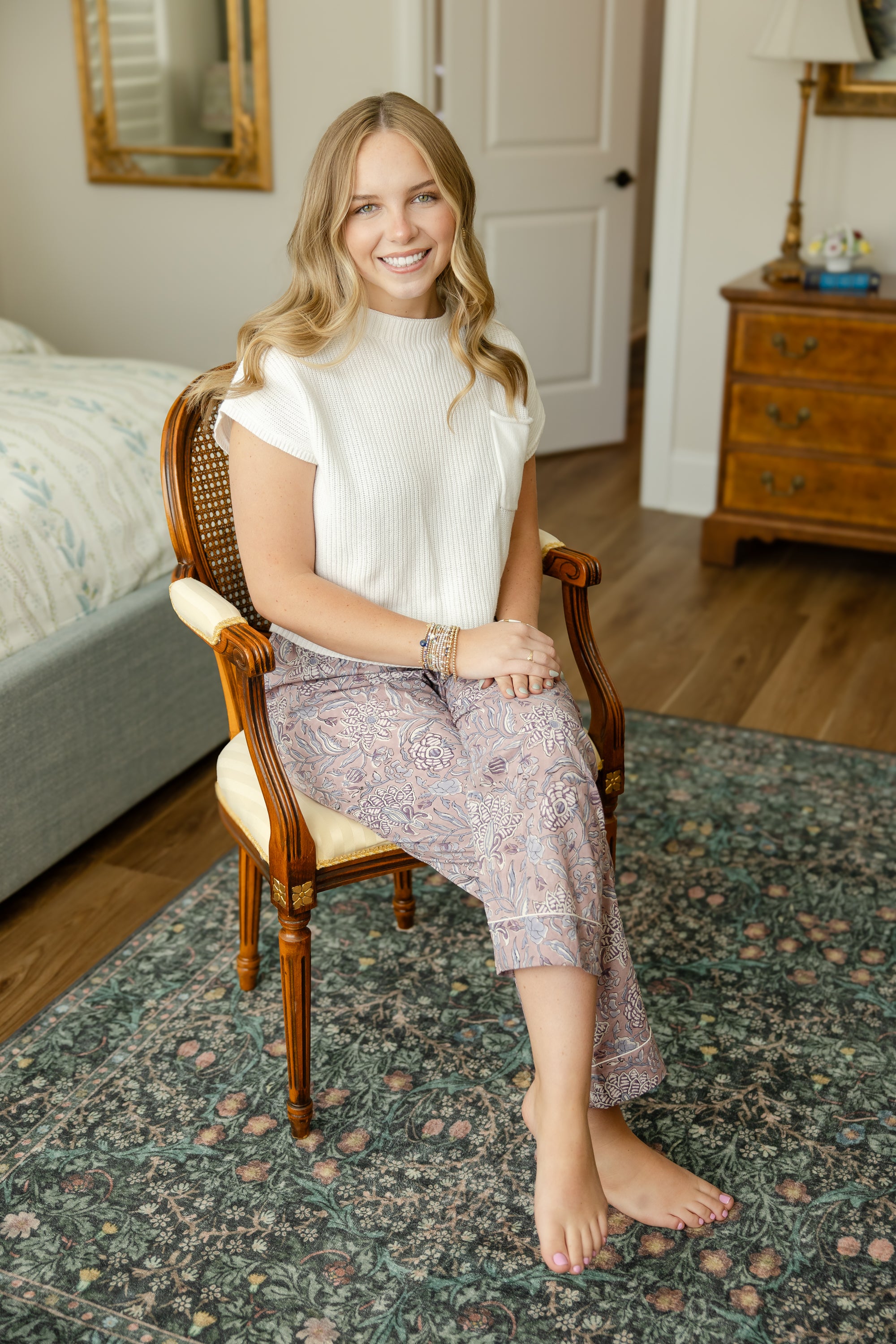 Lilac Garden Loungewear-Pants