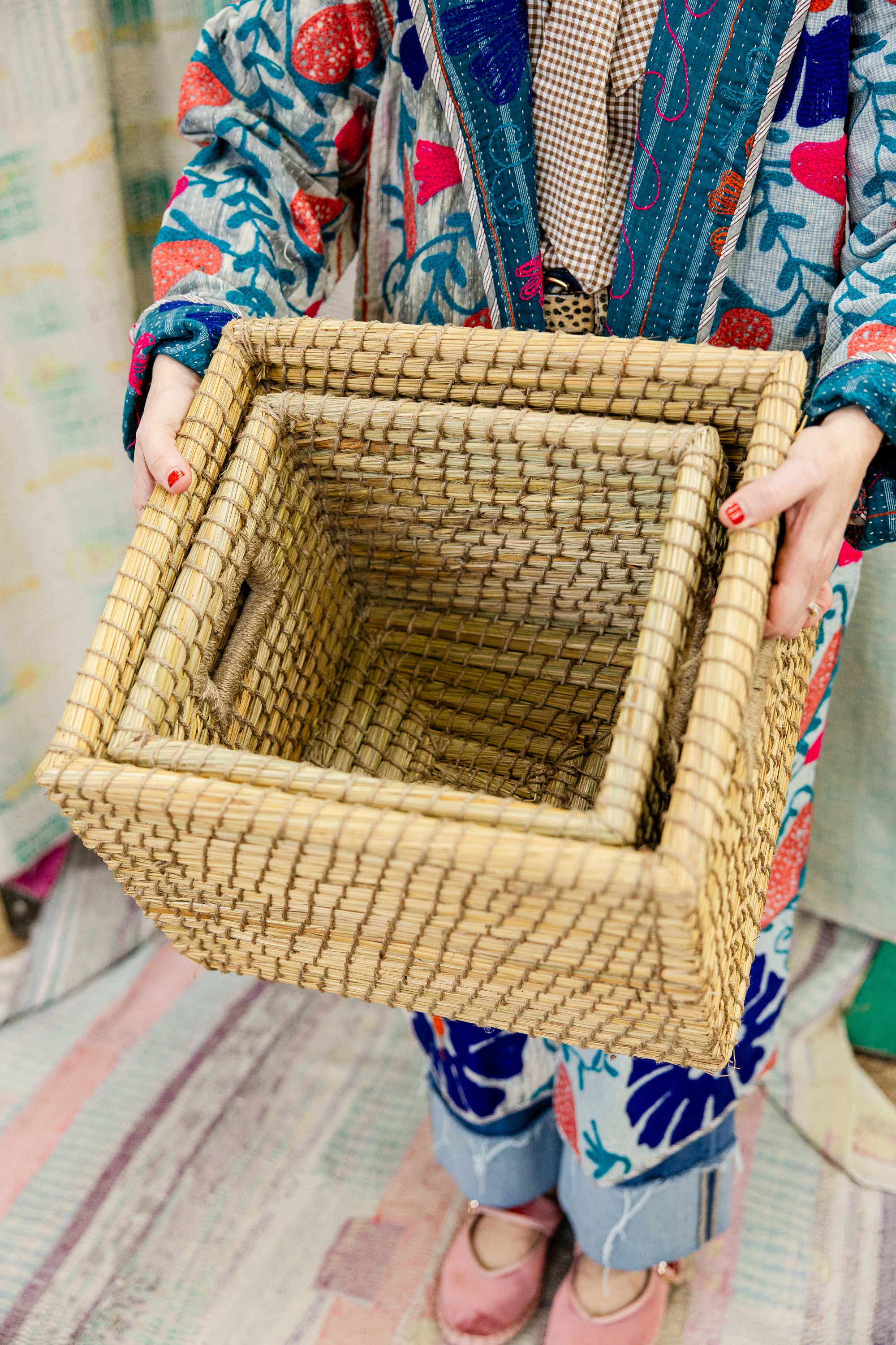 Golden Fields Handwoven Basket-Small