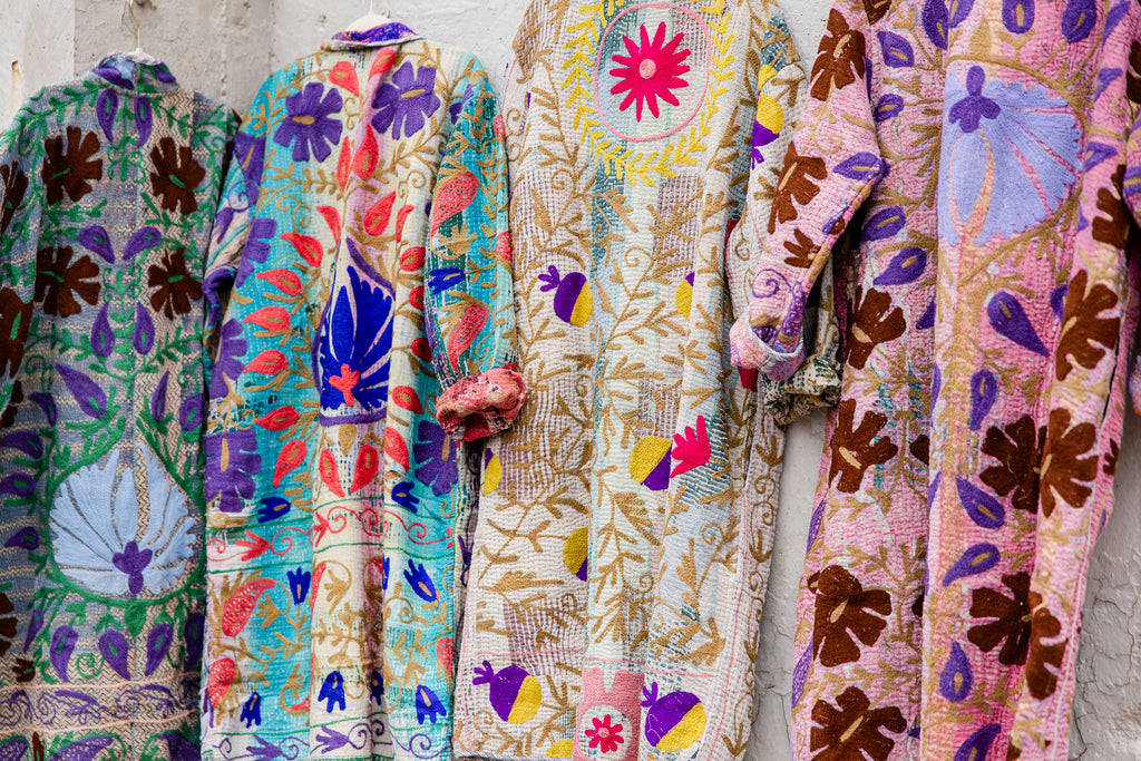 Embroidered Tapestry Trail Kantha Coat