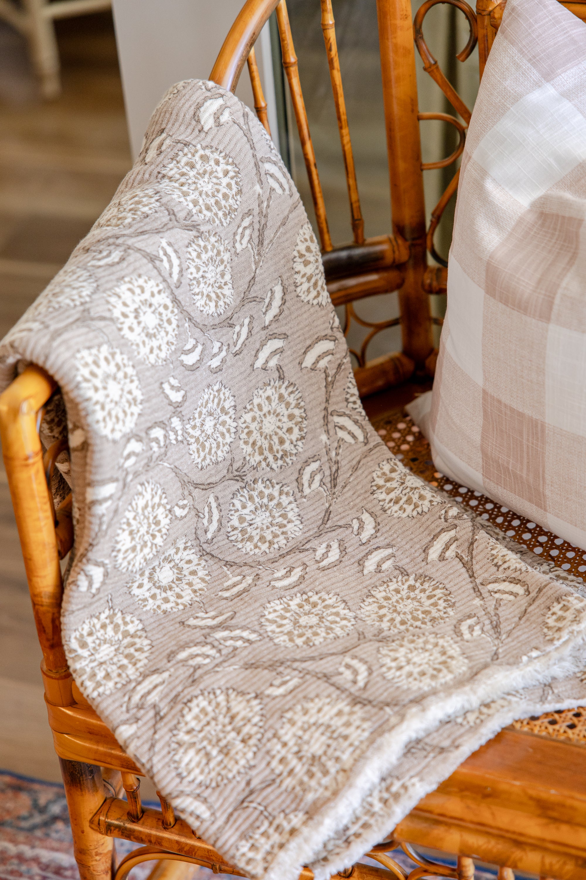 Sandstone Floral Throw
