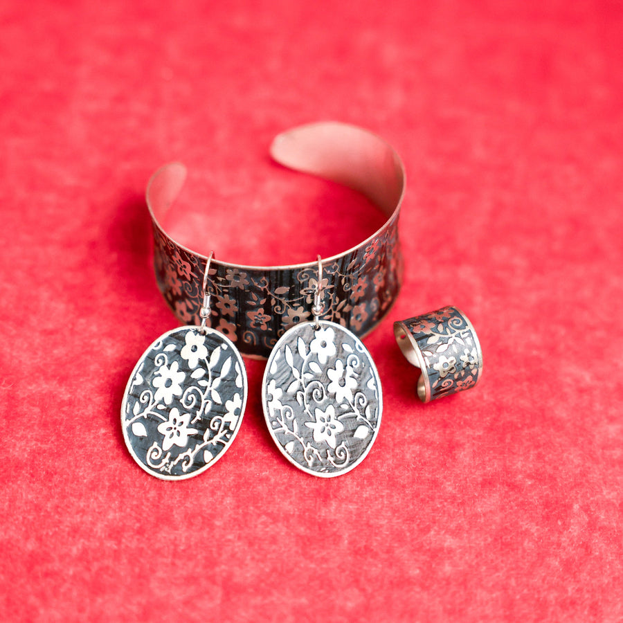Dusty Blue and Silver Ring