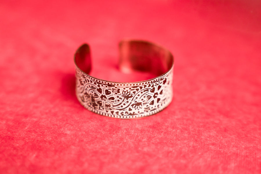 Peach Glow Copper Cuff