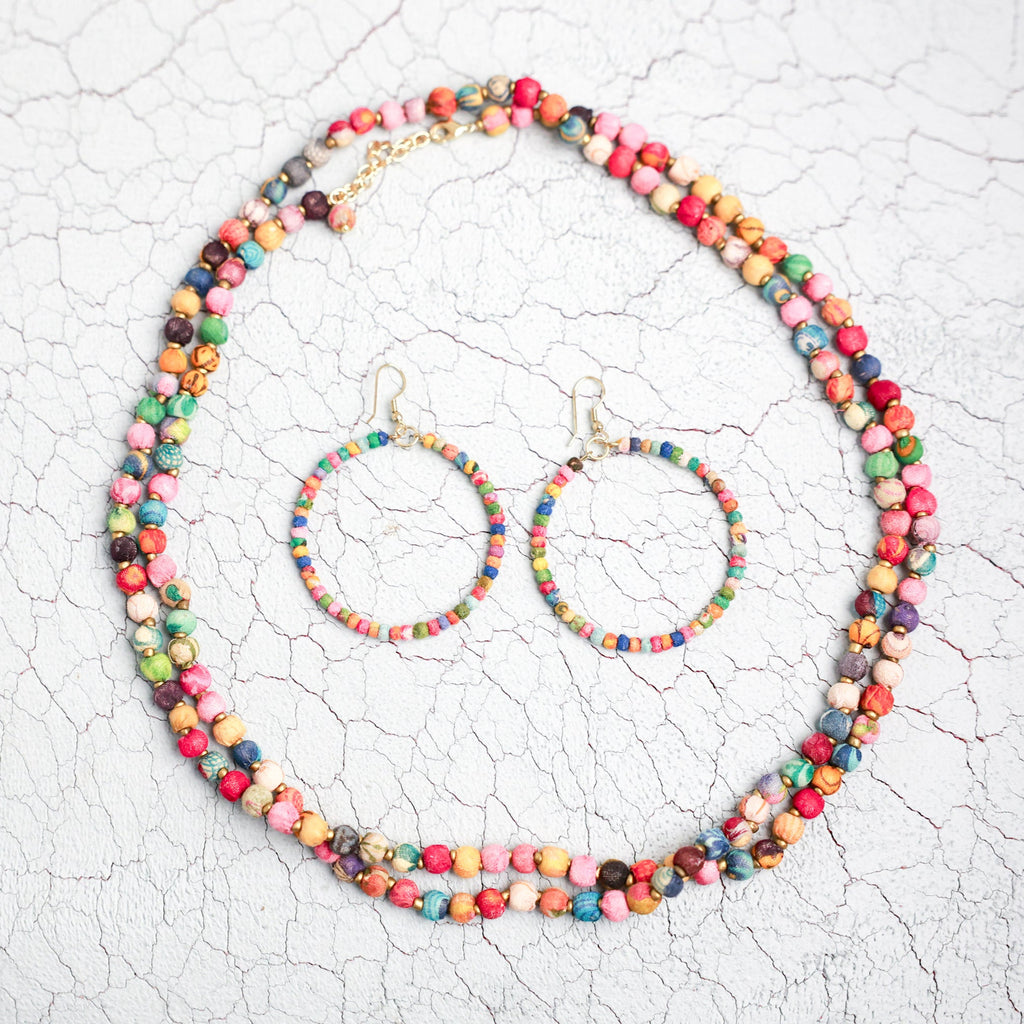 Sunlit Saris Necklace