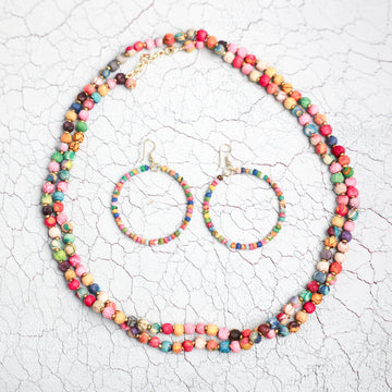 Sunlit Saris Necklace