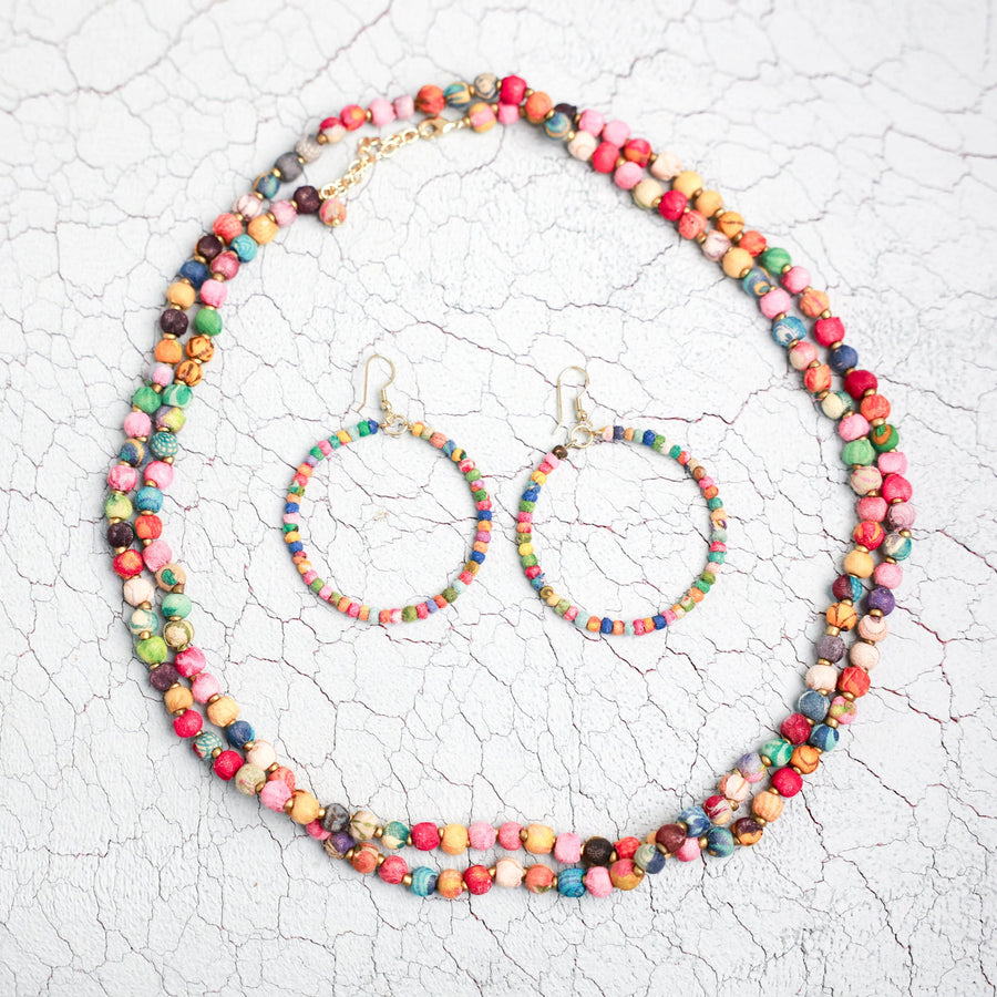 Sunlit Saris Necklace