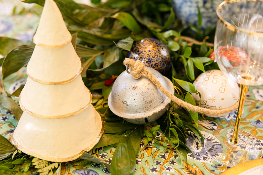 Paper Mache Christmas Tree-Cream