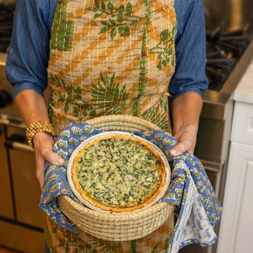 Kantha Stitch Sari Apron