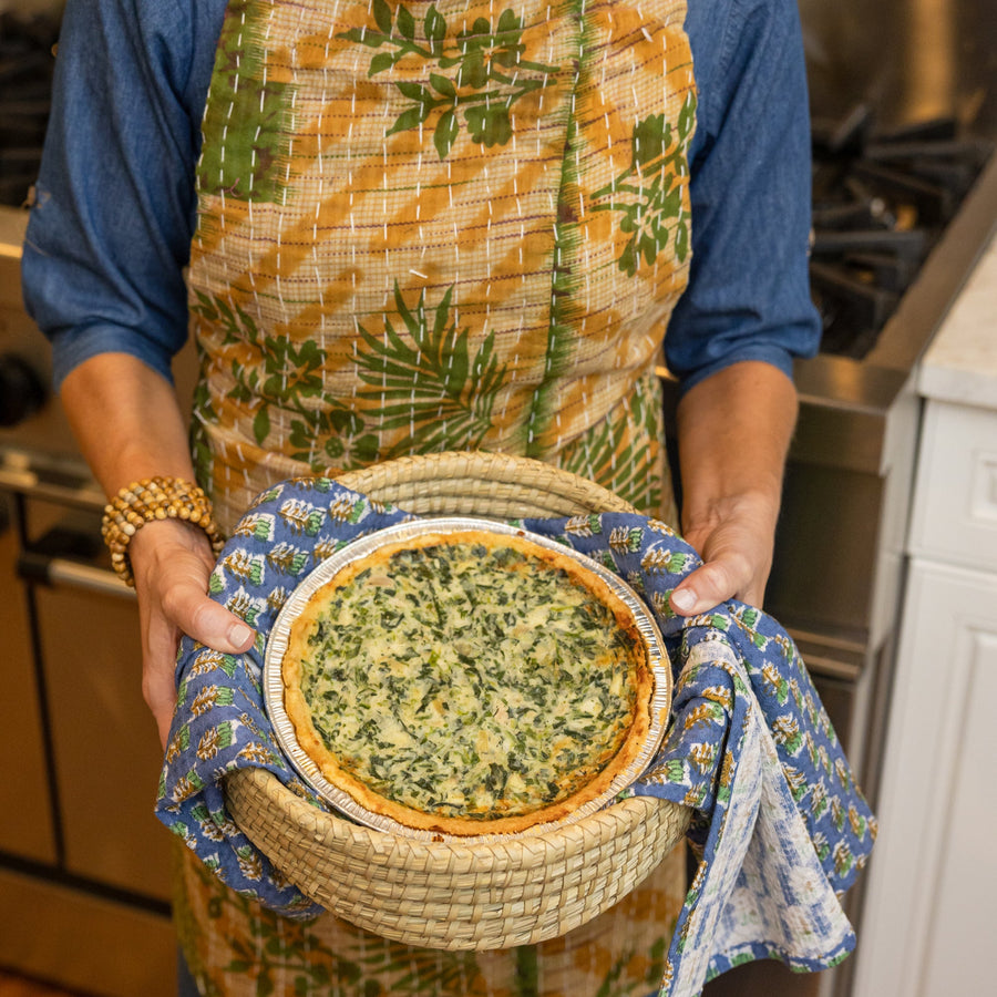 Kantha Stitch Sari Apron