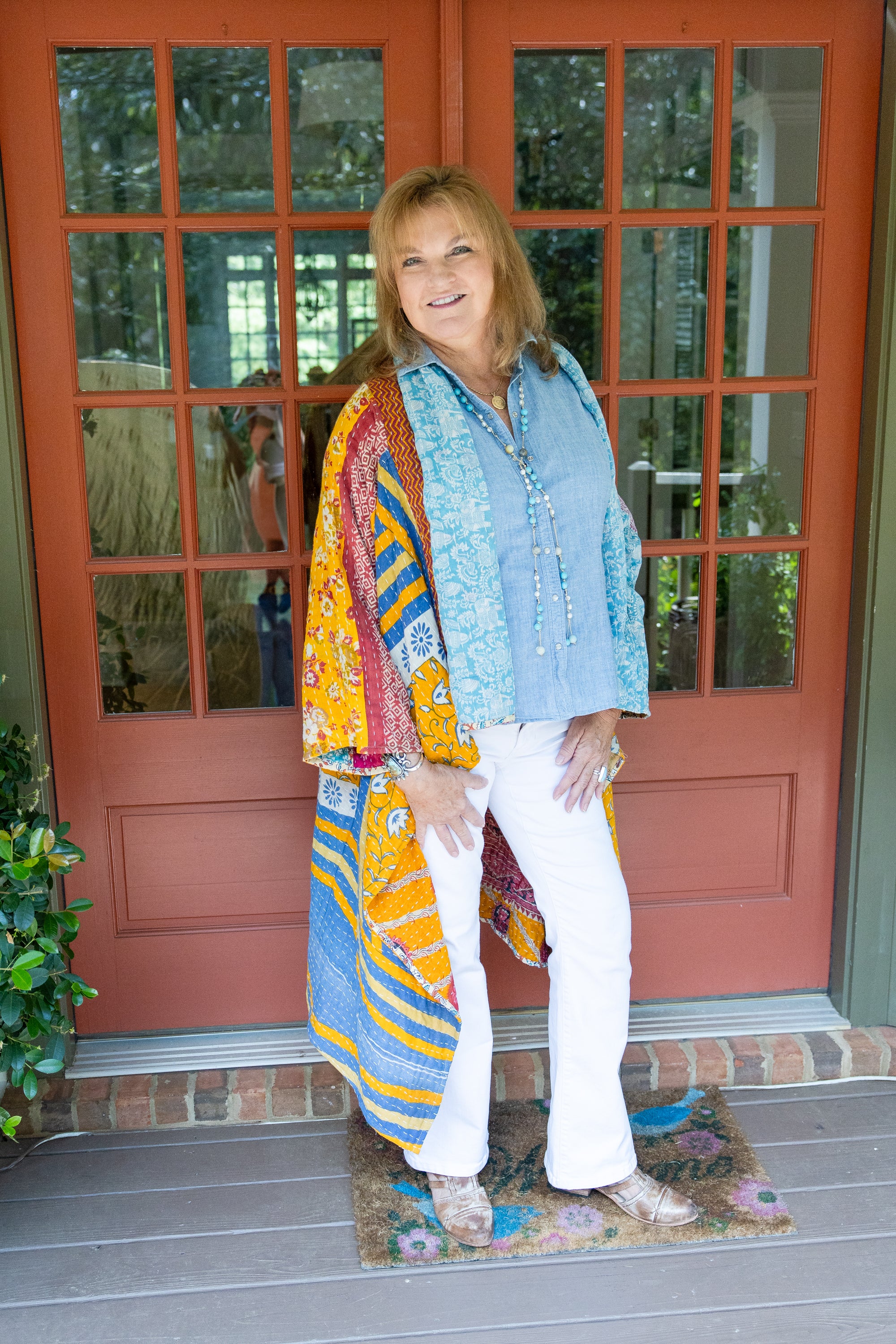 Sunset Patchwork Duster