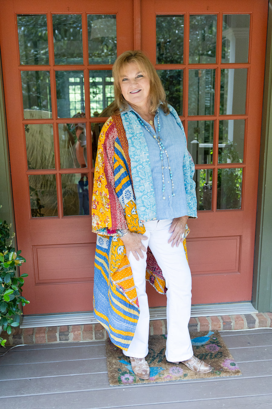 Sunset Patchwork Duster