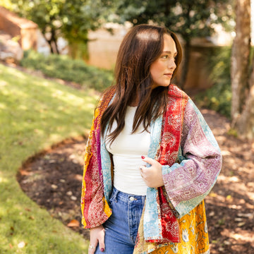 Sunset Patchwork Duster