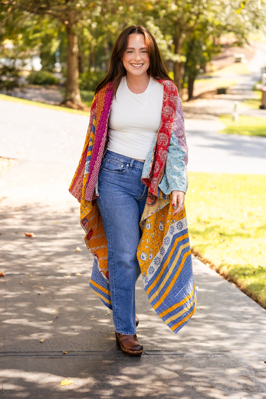 Sunset Patchwork Duster