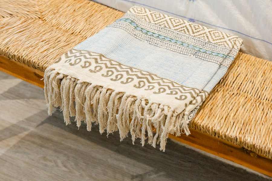 Seaside Stripes Multi-Pattern Throw