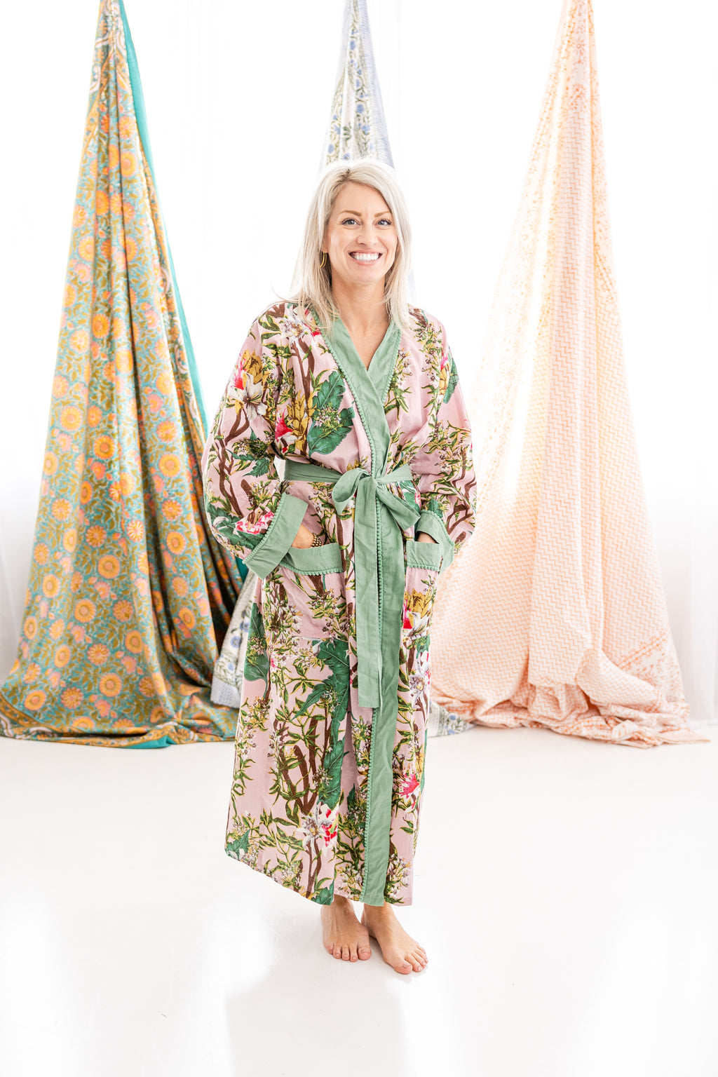 Palm Paradise Cotton Robe