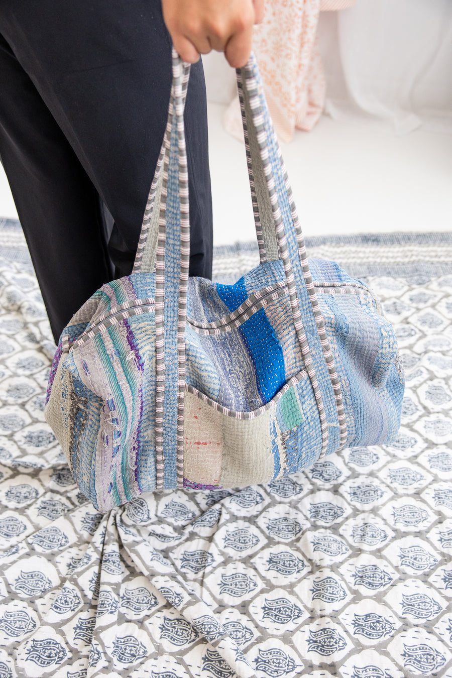 Heritage Stitch Antique Kantha Duffle Bag