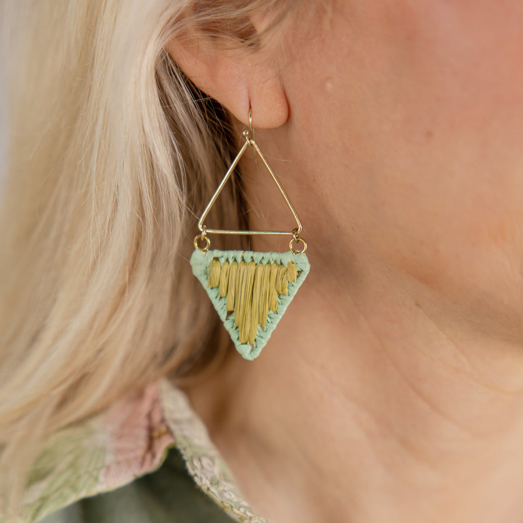 Sahara Triangle Drop Earrings