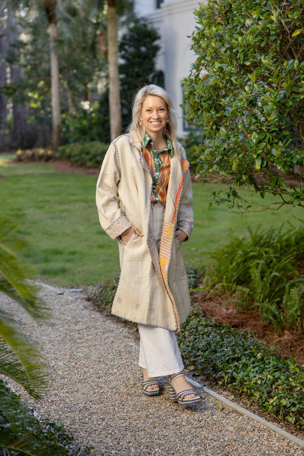 Reversible Kantha Coat