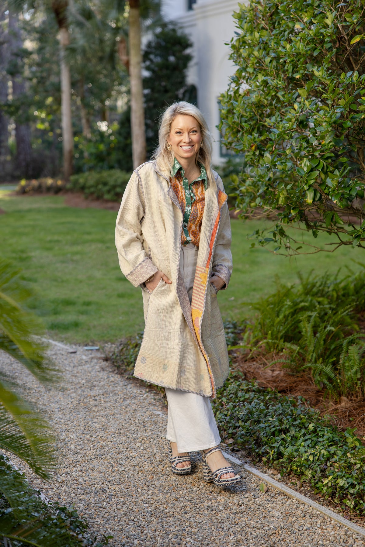 Reversible Kantha Coat