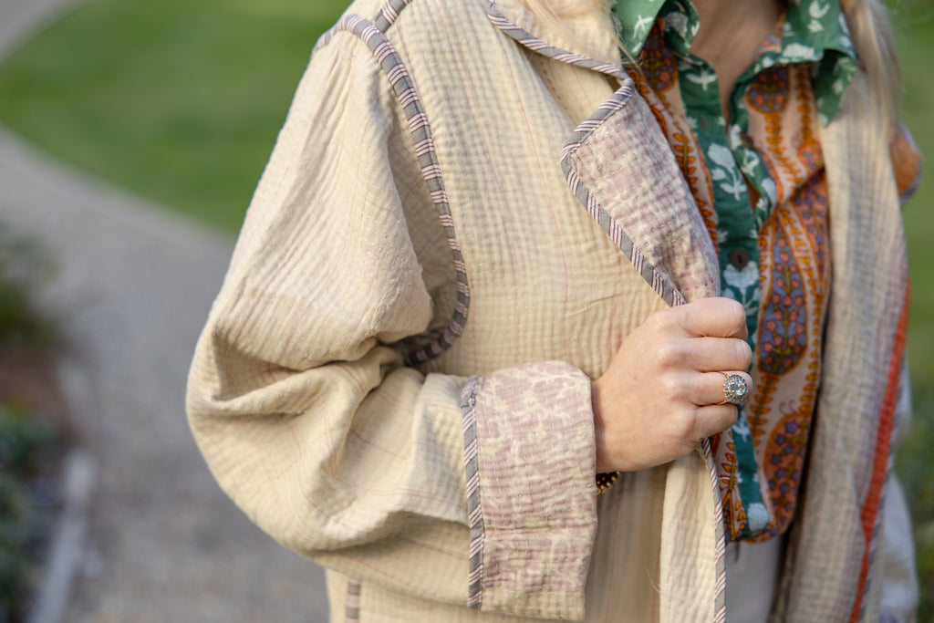 Reversible Kantha Coat