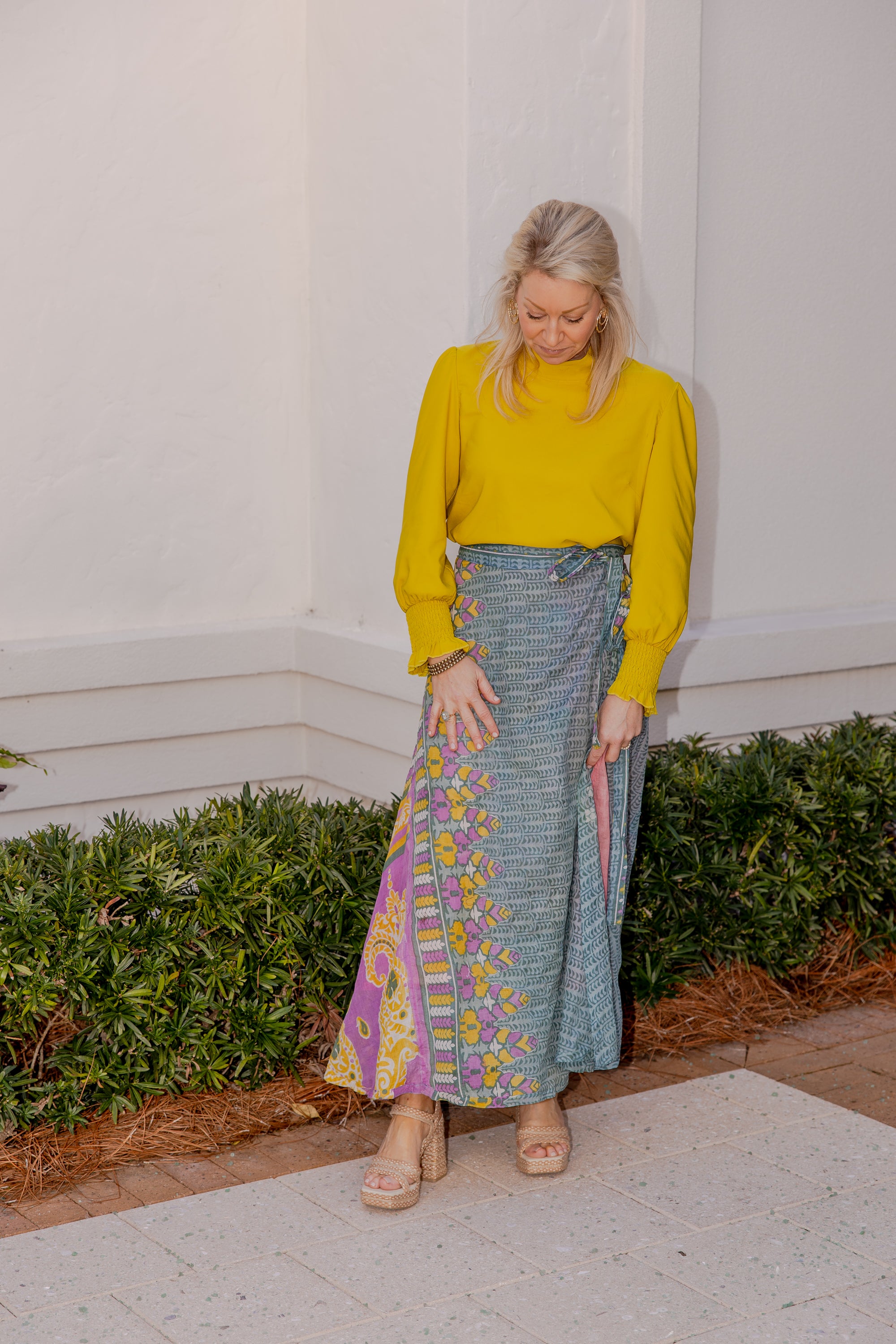 Restored Hope Cotton Wrap Skirt