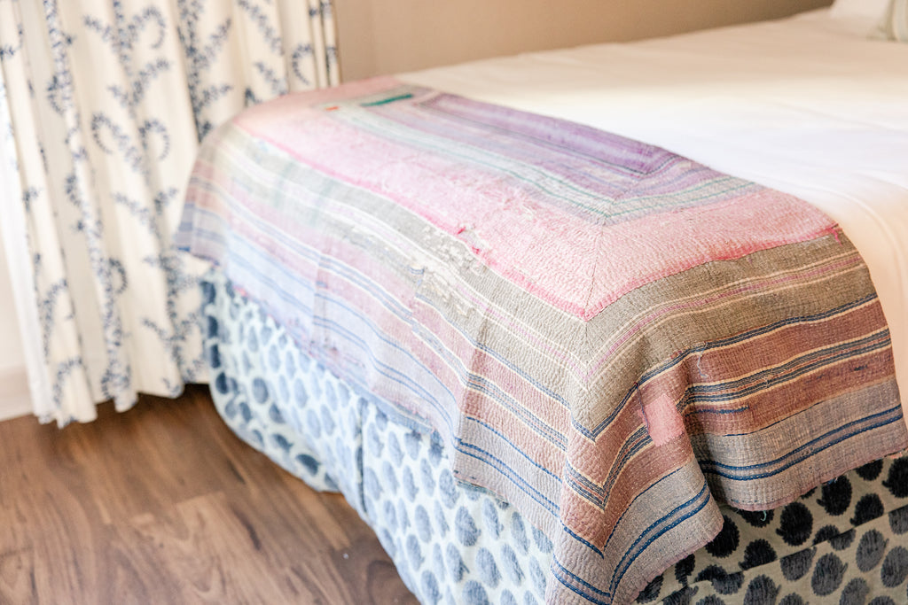 Antique Kantha Quilt-Large