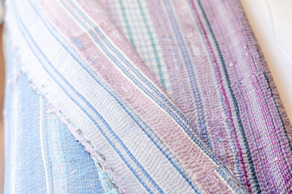 Antique Kantha Quilt-Large