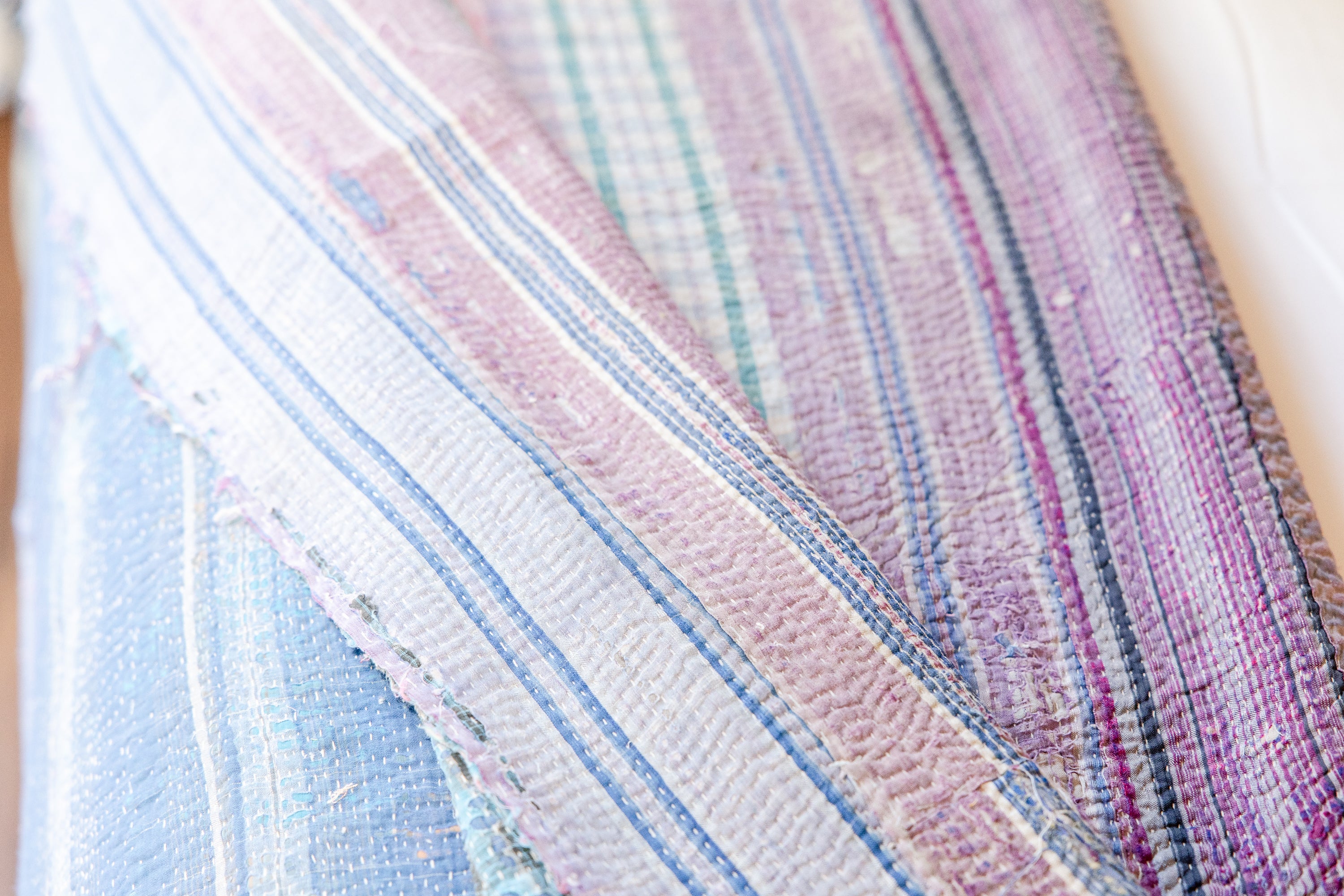 Antique Kantha Quilt-Large