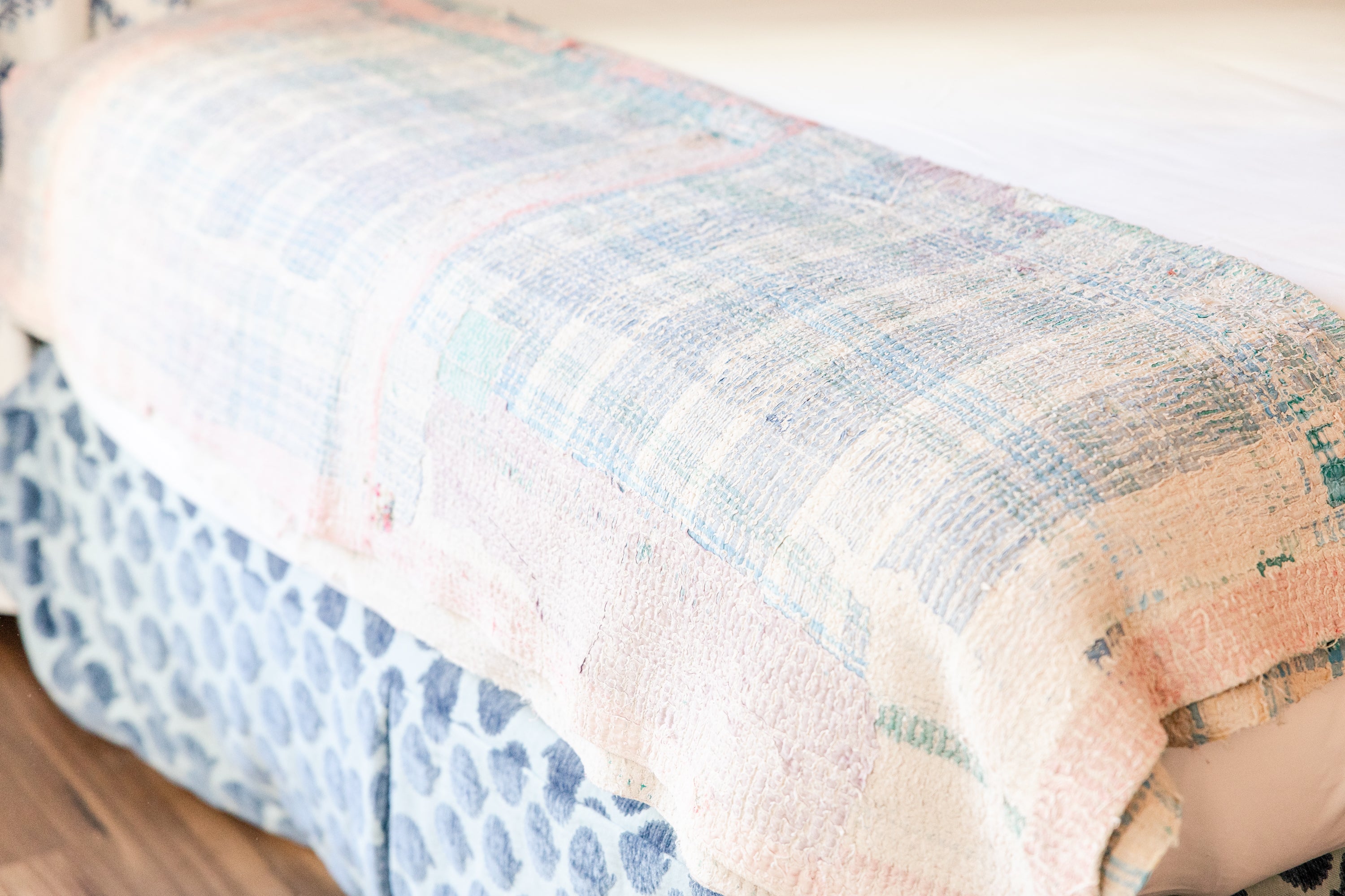Antique Kantha Quilt-Large