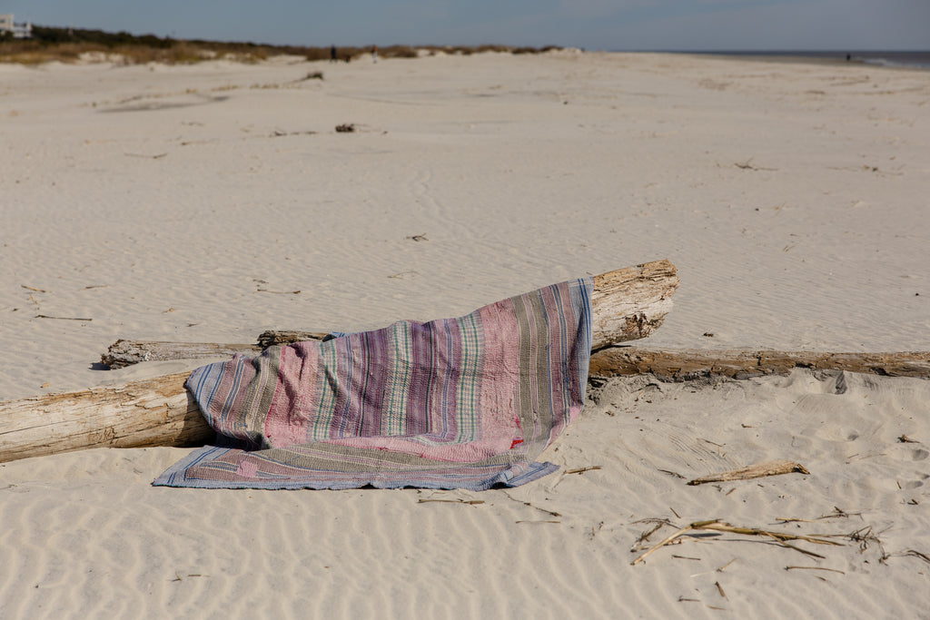 Antique Kantha Quilt-Small