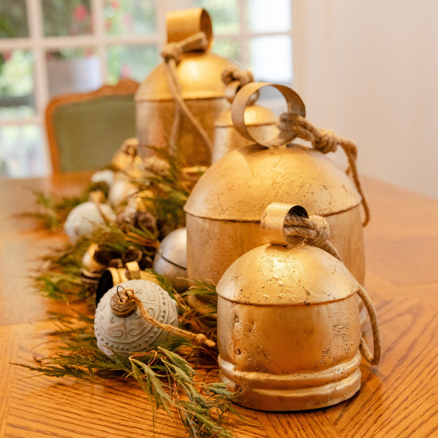 Large Double Rim Tula Christmas Bell