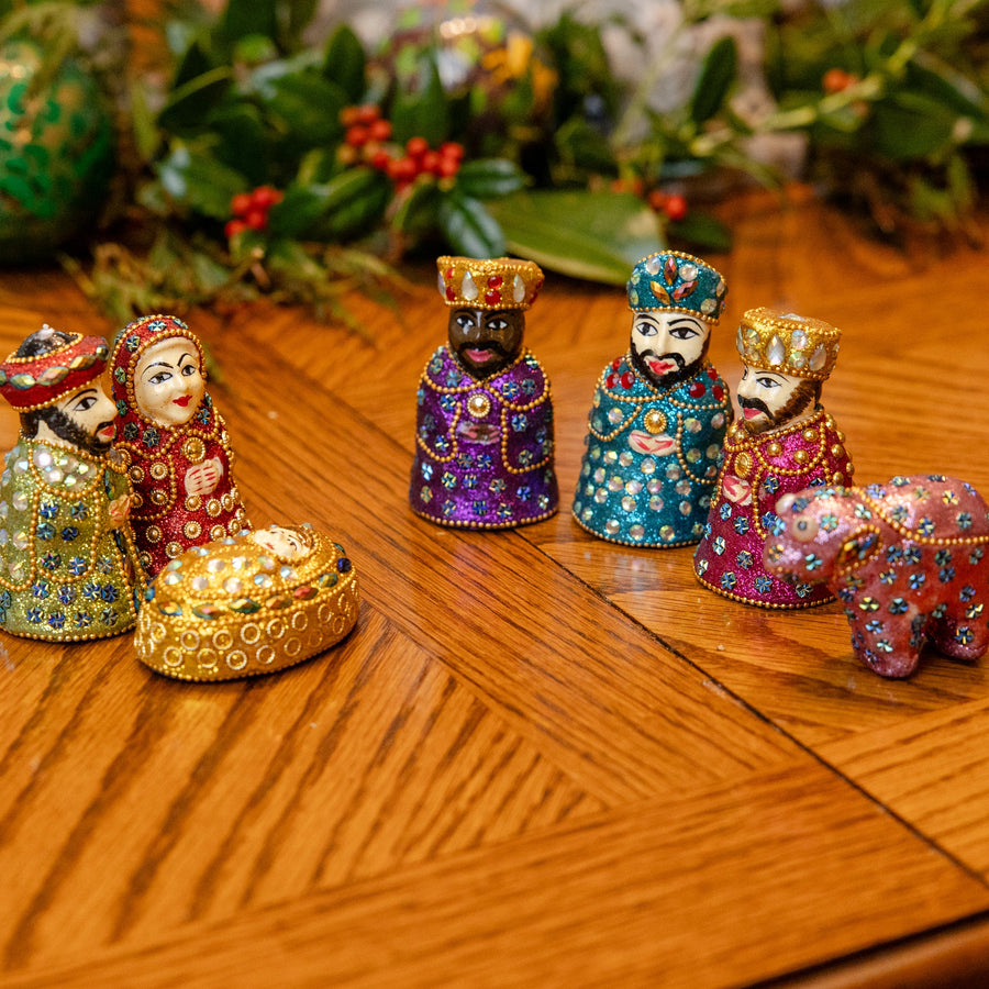 Rhinestone Nativity Set