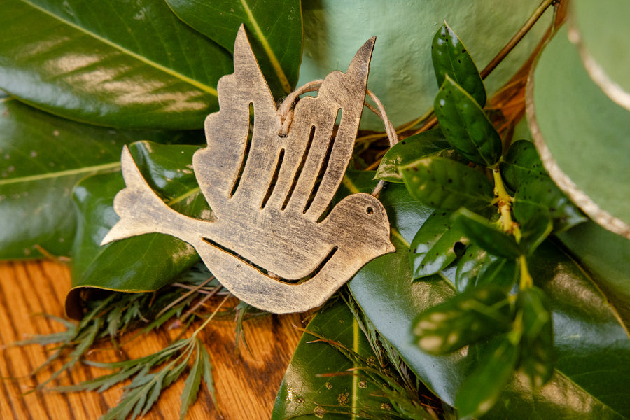 Brass Dove Ornament