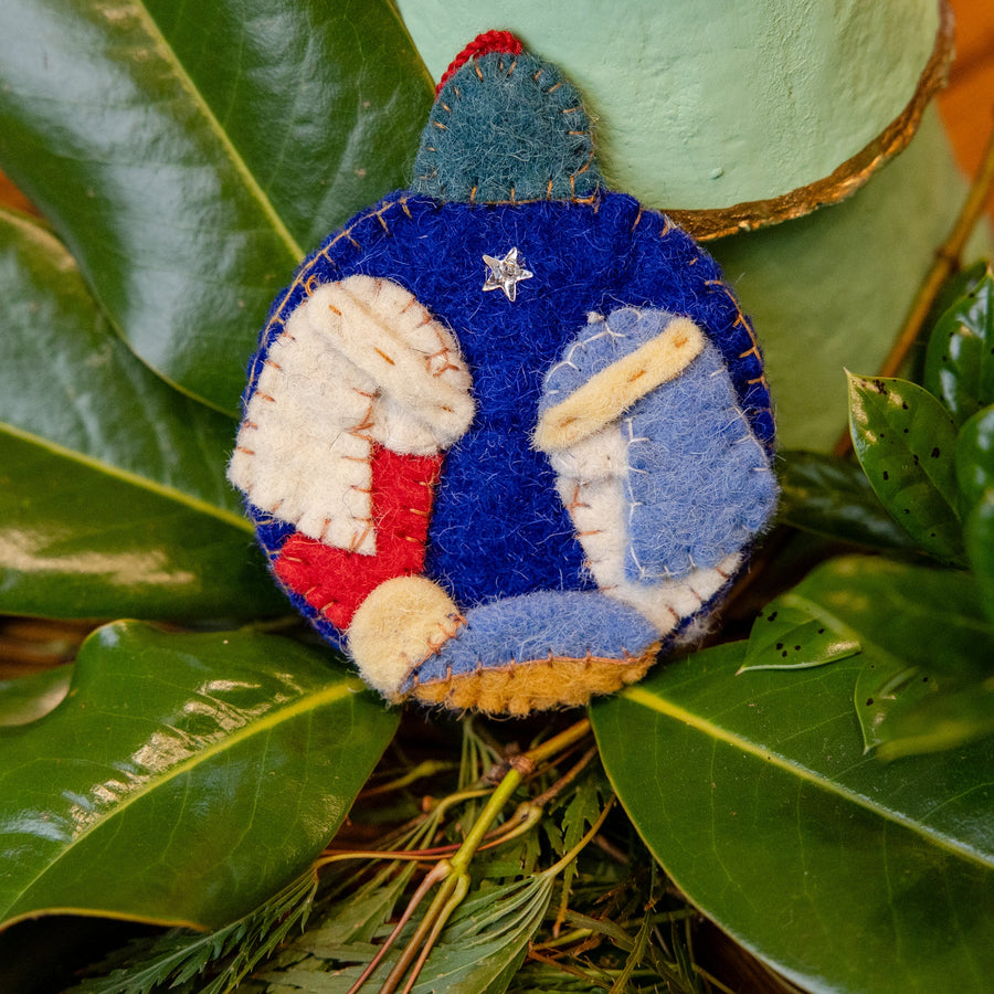 Handmade Felt Nativity Ornament