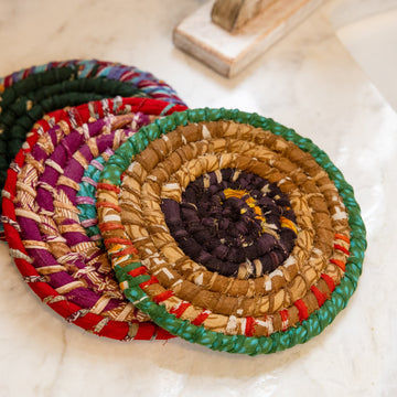 Sari Wrapped Trivet