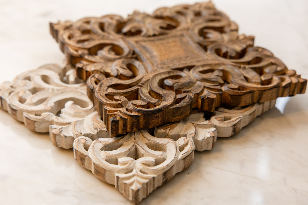 Ornate Whitewash Trivet