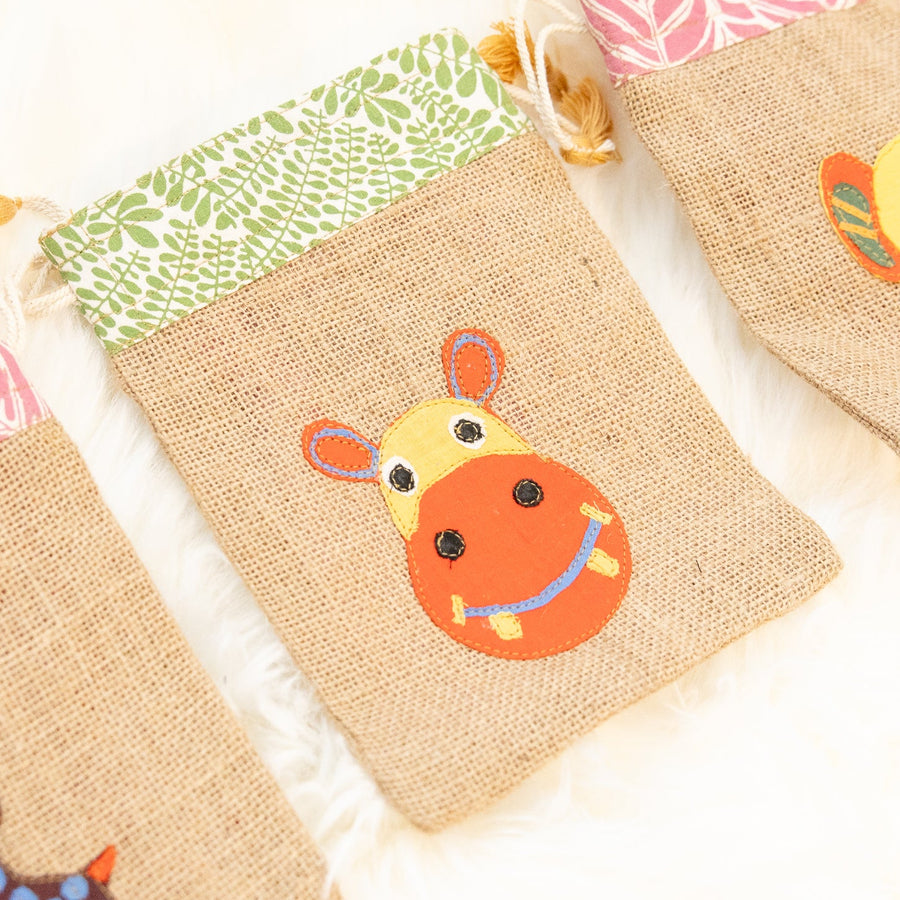 Happy Hippo Drawstring Pouch