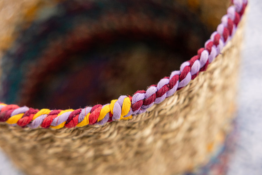 Sari Wrapped Iron Basket