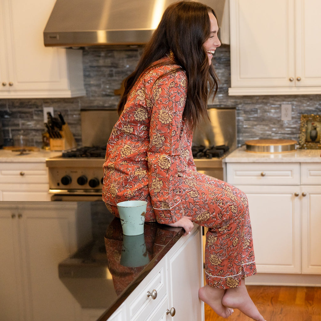 Block Print Loverly Pajama Pants Set