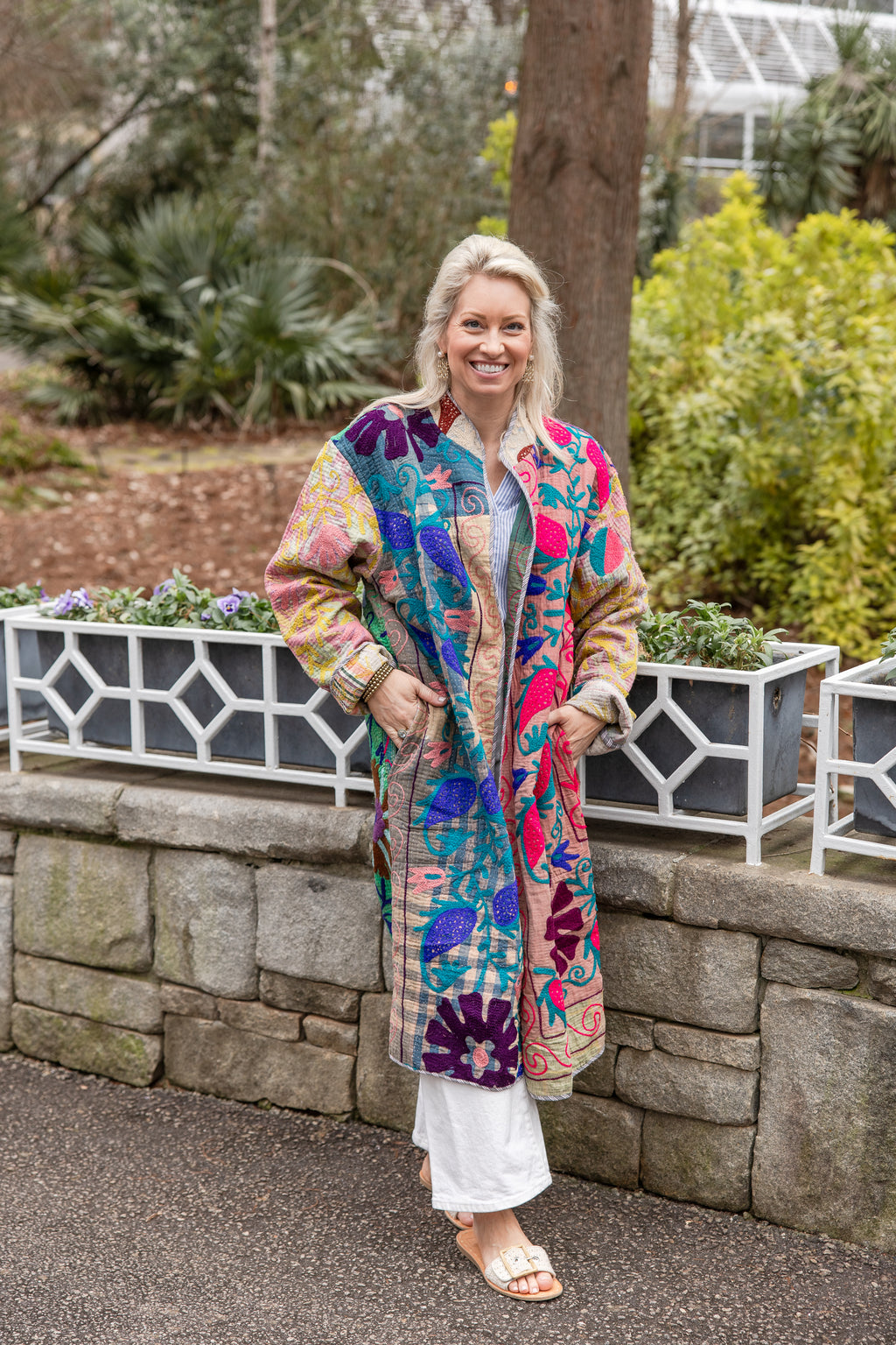Embroidered Tapestry Trail Kantha Coat