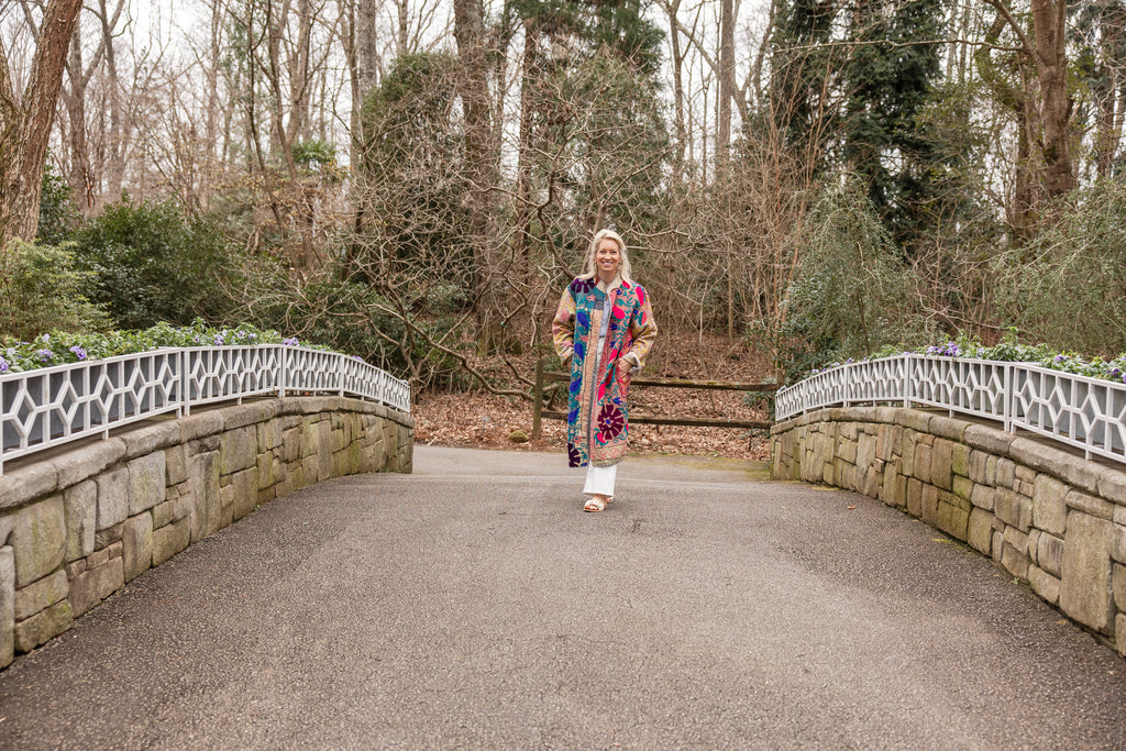 Embroidered Tapestry Trail Kantha Coat