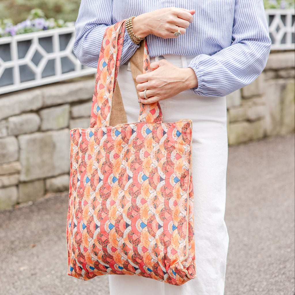 Everyday Tote-Coral Arc