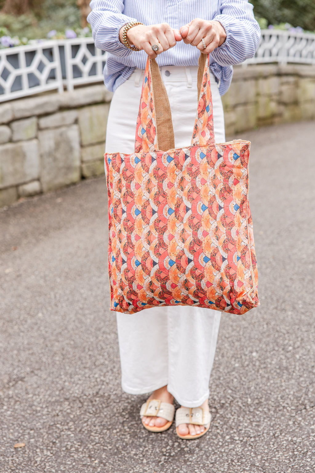 Everyday Tote-Coral Arc