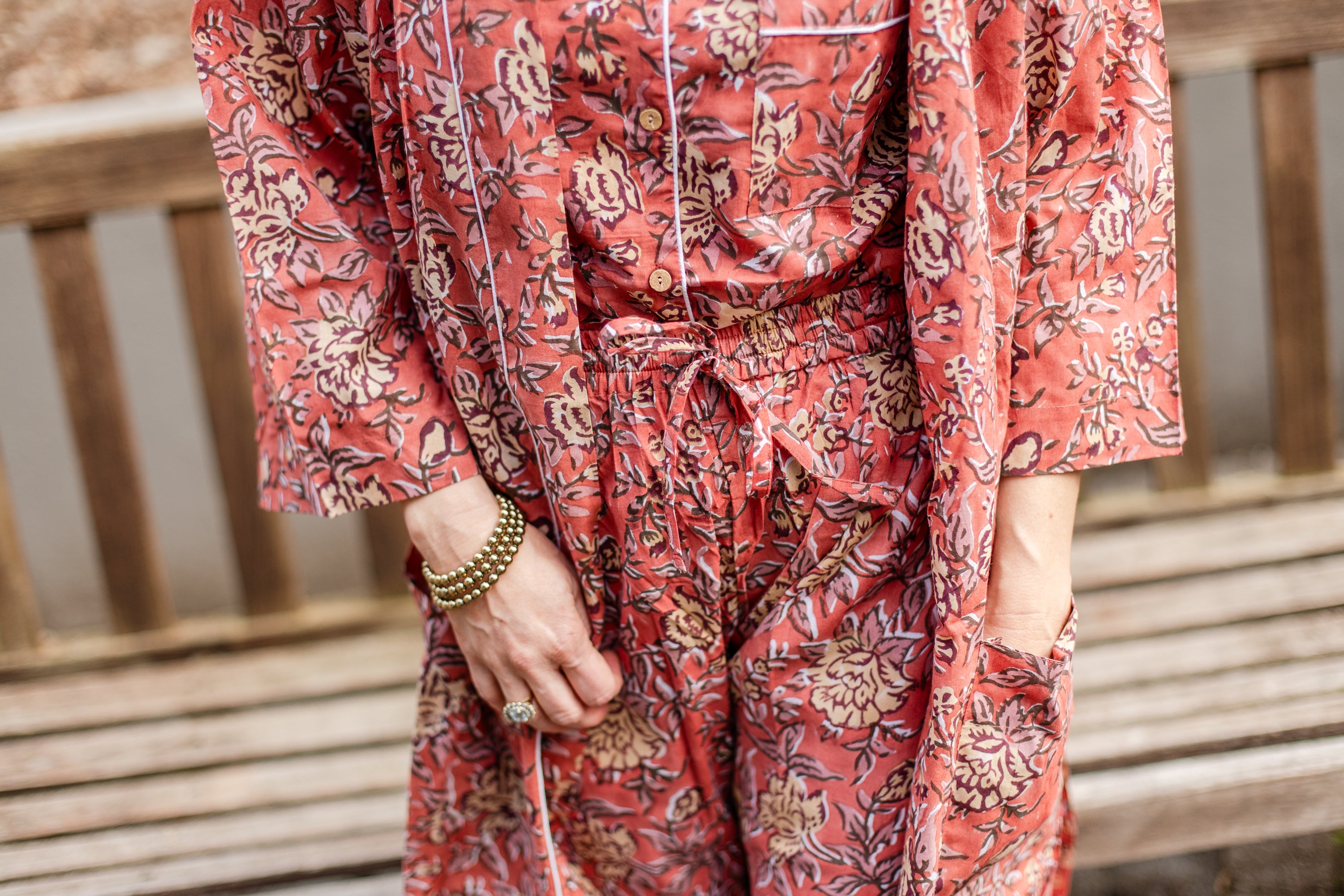 Block Print Loverly Pajama Pants Set