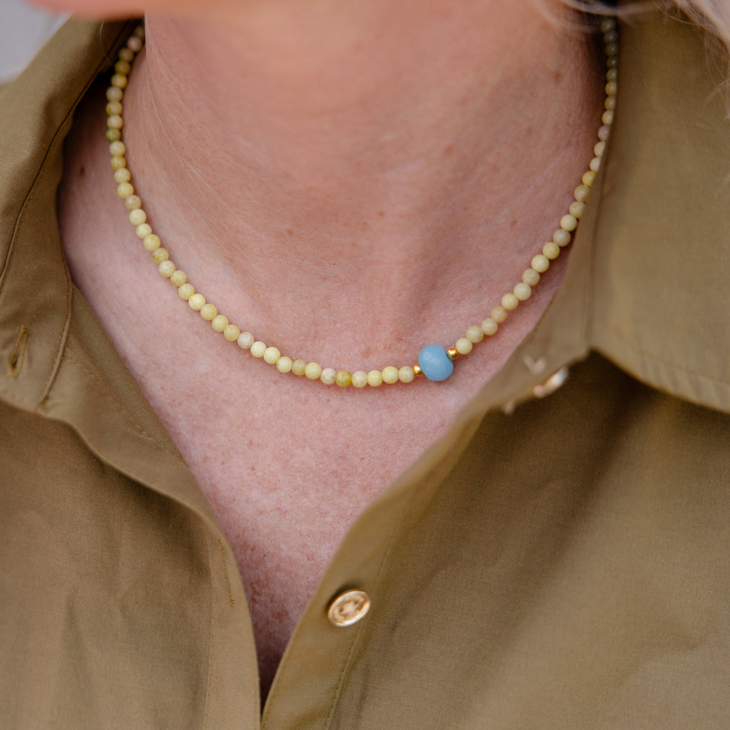 Meadow Sky Beaded Necklace