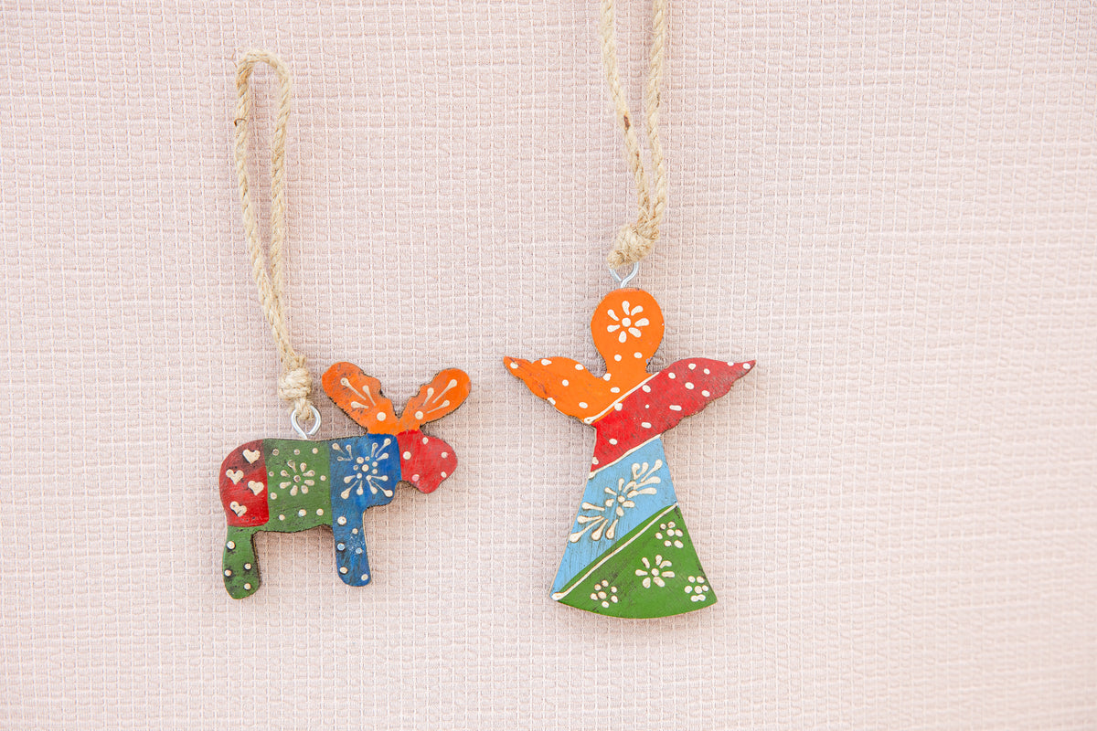 Hanging Wood Moose
