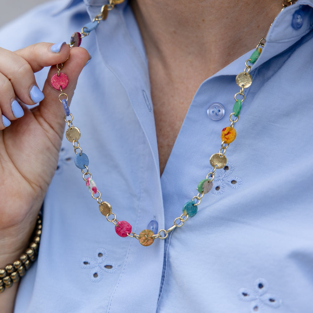 Golden Tides Pendant Necklace