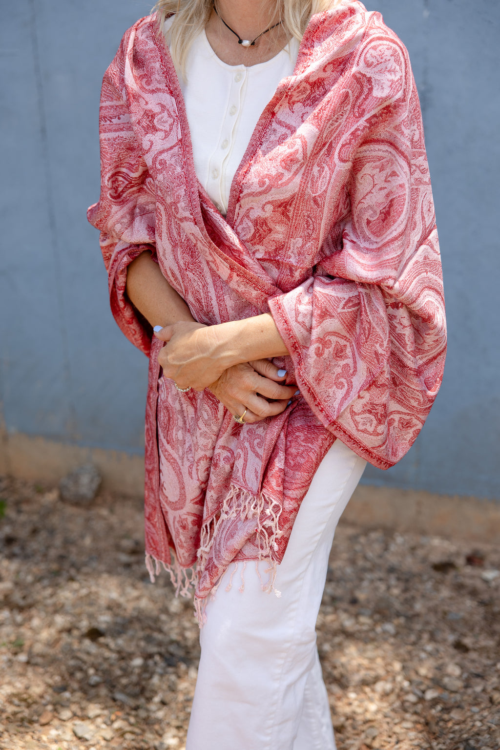 Rose Paisley Shawl