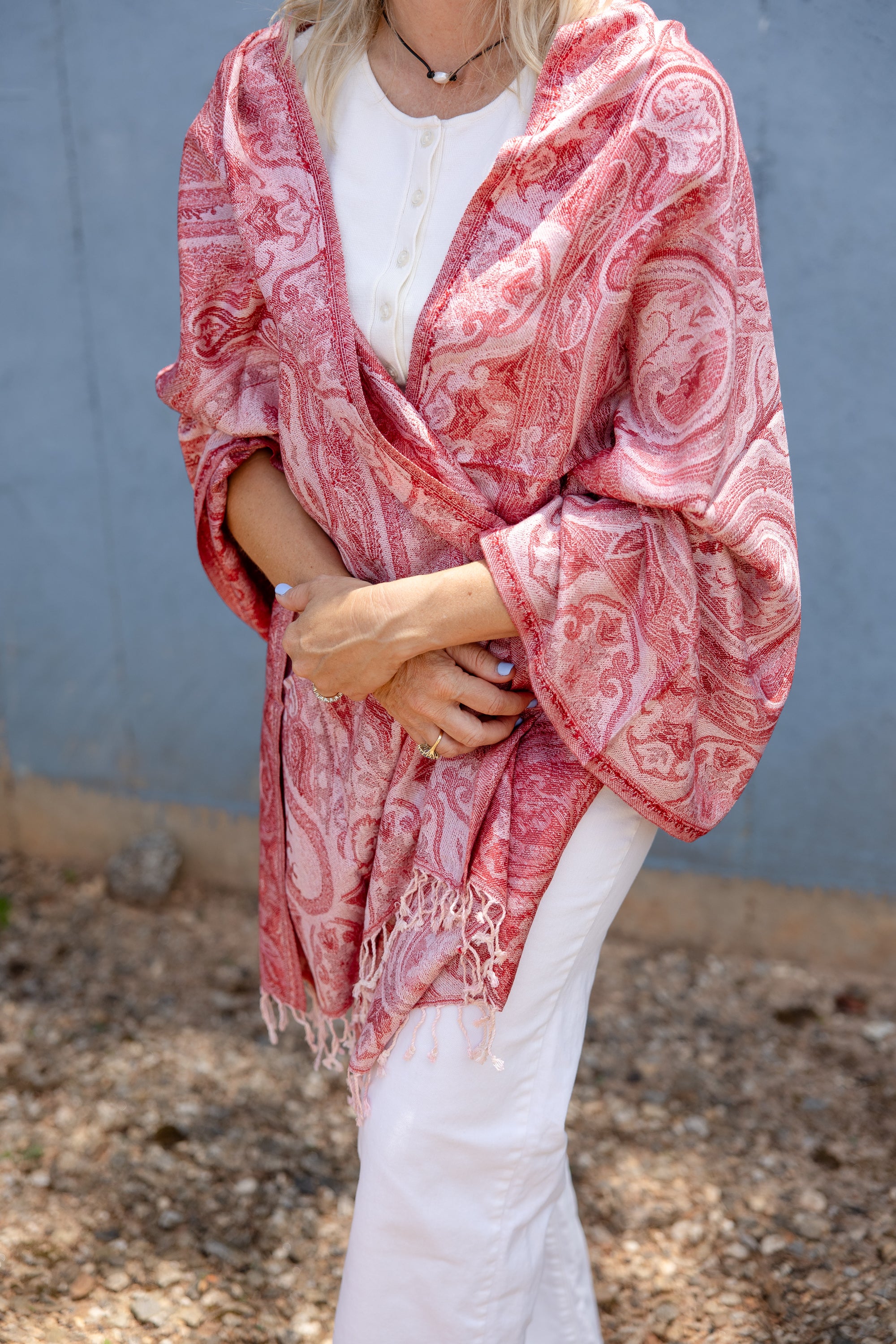 Rose Paisley Shawl