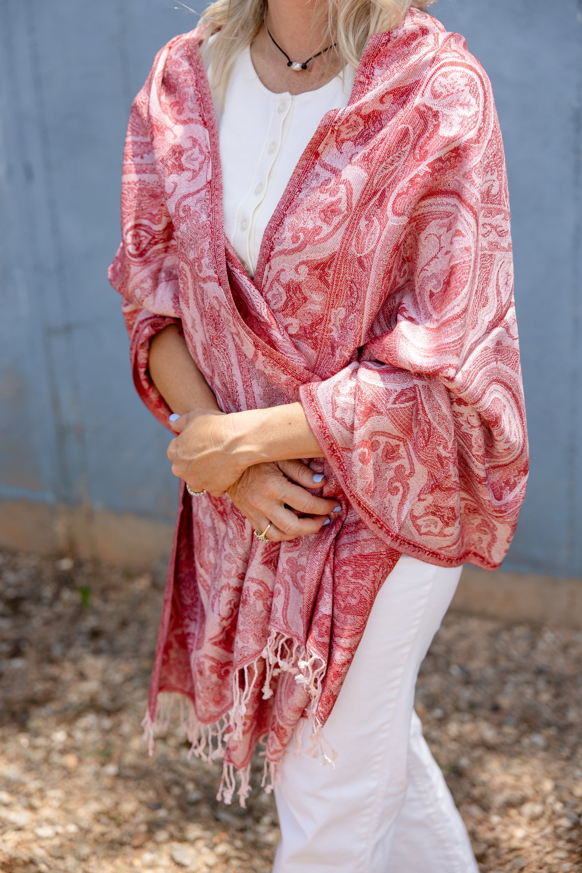 Rose Paisley Shawl